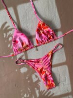 Micro Bikinis 2026 Push Up, Trajes de Baño Sexys para Mujer, Conjuntos de Bikinis Brasileños, Biquini Halter, Traje de Baño con Estampado de Leopardo, Ropa de Playa de Verano - Imagen 2