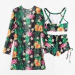 Nuevo 2026 trajes de baño conjuntos de Tankini estampados traje de baño femenino Push Up para ropa de playa trajes de baño de tres piezas piscina traje de baño para mujer - Imagen 6