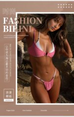 2026 Micro Bikinis Push Up trajes de baño para mujer traje de baño Sexy conjunto de Bikini brasileño Halter Biquini Patchwork traje de baño ropa de playa de verano - Imagen 6