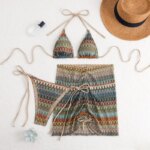 Bikinis Sexys 2026, Trajes de Baño Femeninos de Tres Piezas, Ropa de Baño para Playa, Trajes de Baño Brasileños, Conjunto de Bikini para Piscina - Imagen 5