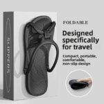 Zapatillas de viaje plegables Unisex EVA chanclas Hotel antideslizante baño interior exterior portátil ligero cómodo