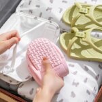 Zapatillas de viaje plegables Unisex EVA chanclas Hotel antideslizante baño interior exterior portátil ligero cómodo - Imagen 4