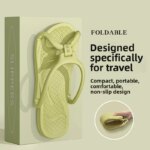 Zapatillas de viaje plegables Unisex EVA chanclas Hotel antideslizante baño interior exterior portátil ligero cómodo - Imagen 6