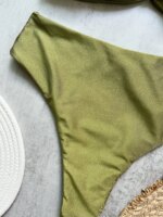 Bikini Bandeau Push Up para Mujer, Traje de Baño Sexy 2026, Conjunto de Bikini Brasileño con Tanga, Trajes de Baño Sólidos para Playa - Imagen 5