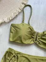 Bikini Bandeau Push Up para Mujer, Traje de Baño Sexy 2026, Conjunto de Bikini Brasileño con Tanga, Trajes de Baño Sólidos para Playa - Imagen 3