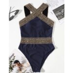 Trajes de baño sexis de verano 2026, traje de baño cerrado de una pieza para mujer, ropa de baño de realce, traje de baño, ropa de playa, bañista de piscina - Imagen 4