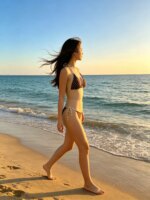 Bikini Triangular Retro con Estampado de Puntos para Mujer, Traje de Baño Adelgazante y que Realza la Piel, Nuevo 2026, para Vacaciones en Sanya Resort - Imagen 3