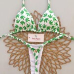 Micro Bikinis 2026 Trajes de Baño para Mujer, Bikini Brasileño Sexy con Tiras, Conjunto de Bikini Halter, Traje de Baño Estampado, Ropa de Playa de Verano