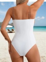 VigoBeviya 2026 Traje de Baño Hueco para Mujer, Monokini de Una Pieza sin Espalda con Tirantes para Verano, Traje de Baño Femenino para Playa - Imagen 3