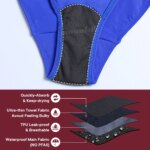Bañador menstrual niñas, Traje de baño de una pieza para estudiantes, trajes de baño menstruales para adolescentes, traje de baño para menstruación para piscina, traje de baño impermeable para mujeres - Imagen 6