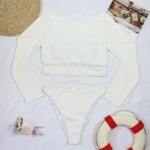 Traje de Baño Deportivo Push-Up para Mujer 2026, Sexy Bikini Brasileño Negro, Conjunto de Bikini Sólido para Playa - Imagen 3