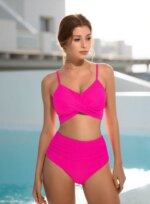Bikini Push-Up para Mujer, Traje de Baño Sexy 2026, Conjunto de Bikini Brasileño de Cintura Alta, Traje de Baño Sólido para Playa - Imagen 4