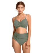 Bikini Push-Up para Mujer, Traje de Baño Sexy 2026, Conjunto de Bikini Brasileño de Cintura Alta, Traje de Baño Sólido para Playa - Imagen 5