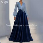 Vestidos de Noche Largos y Elegantes Personalizados para Ocasiones Especiales, Cuello en V, Línea A, Vestidos de Gala y Fiesta para Mujer 2026