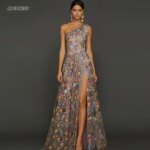 Vestido de fiesta de tul con bordado floral personalizado, vestido de noche formal largo de un solo hombro, vestidos de invitada de boda sin espalda, tallas grandes