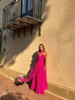 Nuevo Vestido de Noche Largo con Cola de Sirena 2026, Vestido Maxi de Gasa con Volantes Multicapa y Escote Corazón, Vestido de Fiesta Sexy sin Espalda con Lazo Fluido - Imagen 2