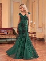 Vestidos de Noche Formales de Lujo sin Mangas con Cuello en V y Lentejuelas para Mujer, Elegantes Vestidos de Fiesta Maxi Estilo Sirena para Cóctel y Gala - Imagen 5