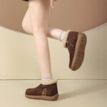 Botas de Nieve de Invierno 2026 para Mujer, Forradas y Gruesas, Antideslizantes, Ligeras, con Cremallera, Casuales, Cómodas y a la Moda, Calzado de Tobillo - Imagen 6