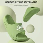 Zapatillas de baño antideslizantes para hombre y mujer, chanclas frescas para usar en exteriores, novedad de verano, ZYT2414 - Imagen 3