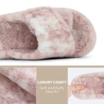 Zapatillas de casa para mujer Kidmi, cómodas zapatillas con estampado Tie-dye para mujer, ligeras, antideslizantes, para interior y dormitorio - Imagen 3