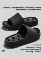 Zapatillas de baño antideslizantes EVA para el hogar, zapatos de interior de secado rápido, nuevo estilo de verano para hombr... - Imagen 3