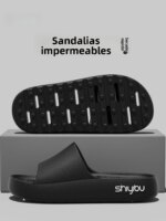 Zapatillas de baño antideslizantes EVA para el hogar, zapatos de interior de secado rápido, nuevo estilo de verano para hombr... - Imagen 4
