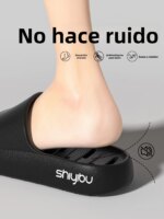 Zapatillas de baño antideslizantes EVA para el hogar, zapatos de interior de secado rápido, nuevo estilo de verano para hombr... - Imagen 5