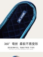 Pantuflas de casa para mujer, ideales para primavera y otoño, cálidas, con un diseño adorable y pompones, hechas de algodón, tipo sandalia, con suela antideslizante y suave, perfectas para usar en interiores y exteriores durante todo el año. - Imagen 5