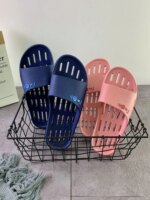 Pantuflas de baño para mujer, de verano, de secado rápido, huecas, para interior, sandalias planas Monick para parejas, sanda...
