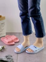 Pantuflas de baño para mujer, de verano, de secado rápido, huecas, para interior, sandalias planas Monick para parejas, sanda... - Imagen 4