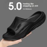 Sandalias EVA con Plataforma de 5CM, Antideslizantes, Transpirables, con Orificios, Suaves, Ligeras, para Interiores y Ducha