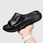 Sandalias EVA con Plataforma de 5CM, Antideslizantes, Transpirables, con Orificios, Suaves, Ligeras, para Interiores y Ducha - Imagen 5