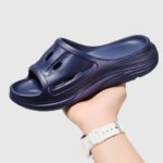 Sandalias EVA con Plataforma de 5CM, Antideslizantes, Transpirables, con Orificios, Suaves, Ligeras, para Interiores y Ducha - Imagen 6