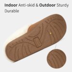 Zapatillas Comwarm suaves para mujer, pantuflas para casa, pantuflas de espuma viscoelástica tipo lana, forro de piel sintética, zapatos cálidos y acogedores de algodón - Imagen 5