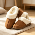 Zapatillas Comwarm suaves para mujer, pantuflas para casa, pantuflas de espuma viscoelástica tipo lana, forro de piel sintética, zapatos cálidos y acogedores de algodón - Imagen 6