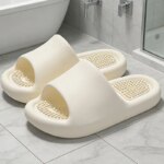 Pantuflas de Masaje Cómodas con Suela Gruesa para Mujer 2026, Antideslizantes para el Hogar y Baño, Tallas Grandes, Chanclas de EVA con Suela Suave