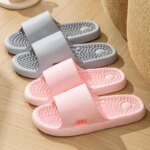 Zapatillas de masaje para parejas, suela de acupuntura para el Hogar, baño, antideslizante, masaje de pies, Verano - Imagen 4