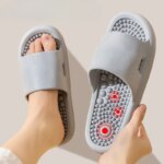Zapatillas de masaje para parejas, suela de acupuntura para el Hogar, baño, antideslizante, masaje de pies, Verano