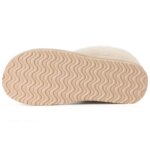 Pantuflas Kidmi de invierno para mujer con cuello de piel, de gamuza, cálidas, antideslizantes, para interior y exterior. - Imagen 5