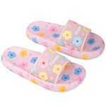 Sandalias de EVA con Estampado Floral para Mujer, Antideslizantes, Suaves, Ligeras, para Verano, Playa, Baño, Interiores, Exteriores, Casuales, para el Hogar - Imagen 5