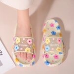 Sandalias de EVA con Estampado Floral para Mujer, Antideslizantes, Suaves, Ligeras, para Verano, Playa, Baño, Interiores, Exteriores, Casuales, para el Hogar - Imagen 4