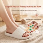 Pantuflas de masaje con acupresión para mujeres y hombres, con cuentas redondas incrustadas, terapia física, antideslizantes, de EVA, para interiores, hogar y baño.