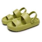Zapatillas de plataforma gruesa de verano para mujer, chanclas de playa Eva, sandalias deslizantes de suela blanda, zapatos antideslizantes de baño interior para ocio para hombre y mujer - Imagen 5