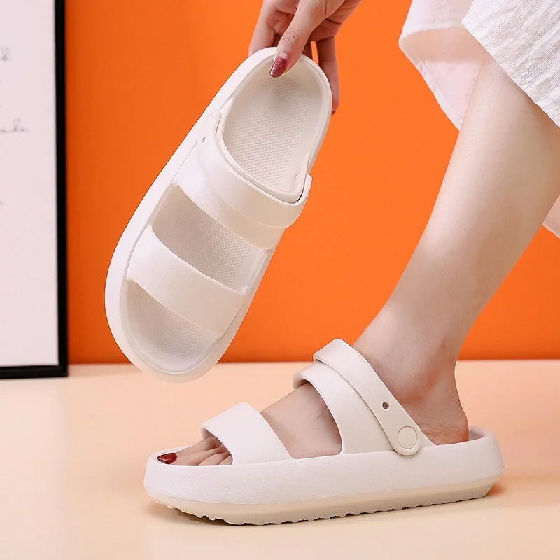 65475-vytyxd.jpg Zapatillas de plataforma gruesa de verano para mujer, chanclas de playa Eva, sandalias deslizantes de suela blanda, zapatos antideslizantes de baño interior para ocio para hombre y mujer - Imagen 1