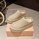 Botas de nieve para mujer, zapatos cortos de Cachemira cálidos de suela gruesa sin tacones, medias zapatillas de lana, zapatos de algodón para mujer 2026 - Imagen 5