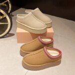 Botas de nieve para mujer, zapatos cortos de Cachemira cálidos de suela gruesa sin tacones, medias zapatillas de lana, zapatos de algodón para mujer 2026 - Imagen 4