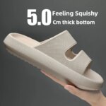 Sandalias de playa ligeras, sandalias ortopédicas de moda con soporte para el arco, toboganes de ducha para el hogar, zapatillas de nube de verano para mujer - Imagen 3
