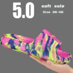 Zapatillas de EVA ligeras de verano para mujer, zapatillas deportivas para interior del hogar, zapatillas de baño antideslizantes para baño, Sandalias planas unisex, fondo suave para playa