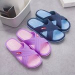 Pantuflas Antideslizantes para Baño, para Hombre y Mujer, Pantuflas Planas de PVC Transpirables para Interiores, Cómodas, Res... - Imagen 2