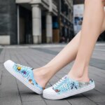 Zapatillas de imitación para mujer, zapatos de jardín al aire libre, sandalias de piscina, chanclas de baño, zapatillas de playa - Imagen 5